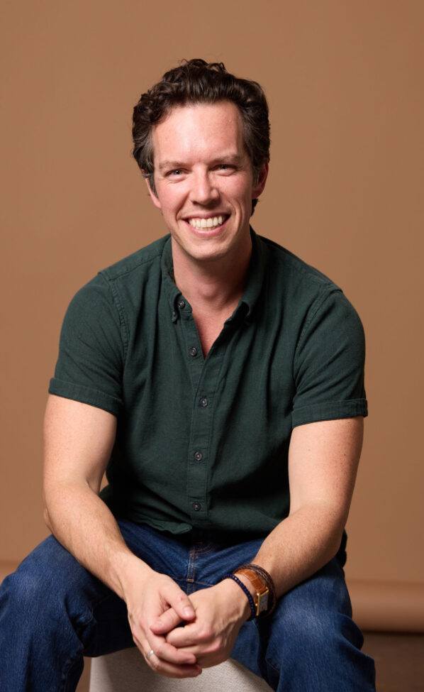 Man smiling at Rochford Orthodontics.