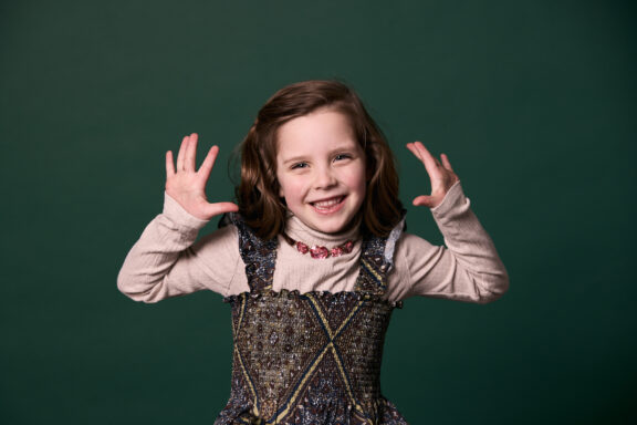 Girl smiling at Rochford Orthodontics